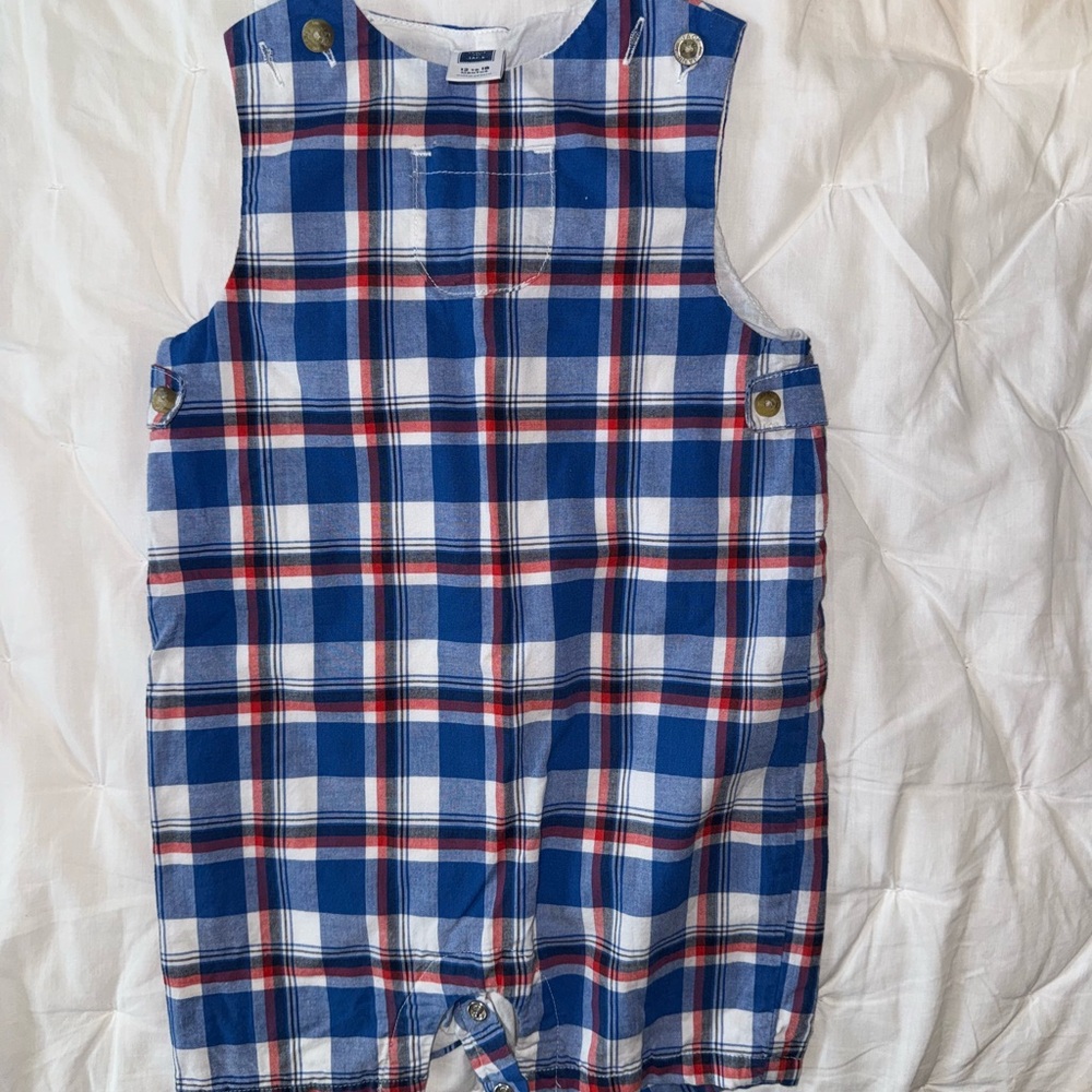 Janie & Jack Plaid Baby Romper - 12-18mo